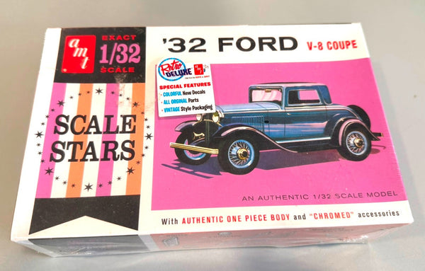 AMT 1932 Ford V-8 Coupe 1/32 Scale Model Kit Scale Stars 1181/12 Vintage