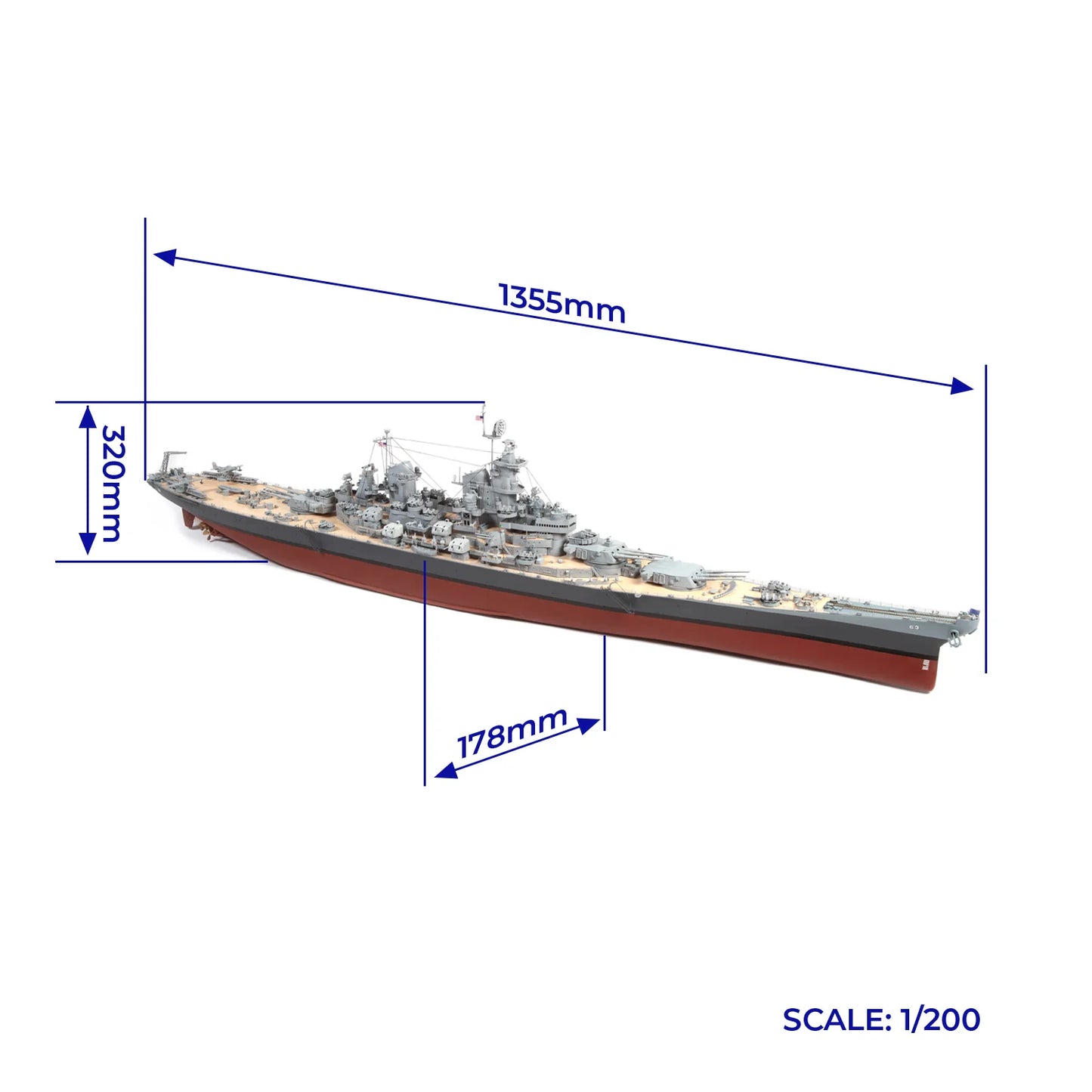 USS Missouri BB-63 Model