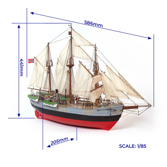 Occre Fram Wooden Ship Model Kit, 1:85 Scale (1892)
