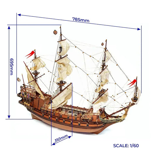 Occre Apostol Felipe Wooden Ship Model Kit, 1:60 Scale (1629)