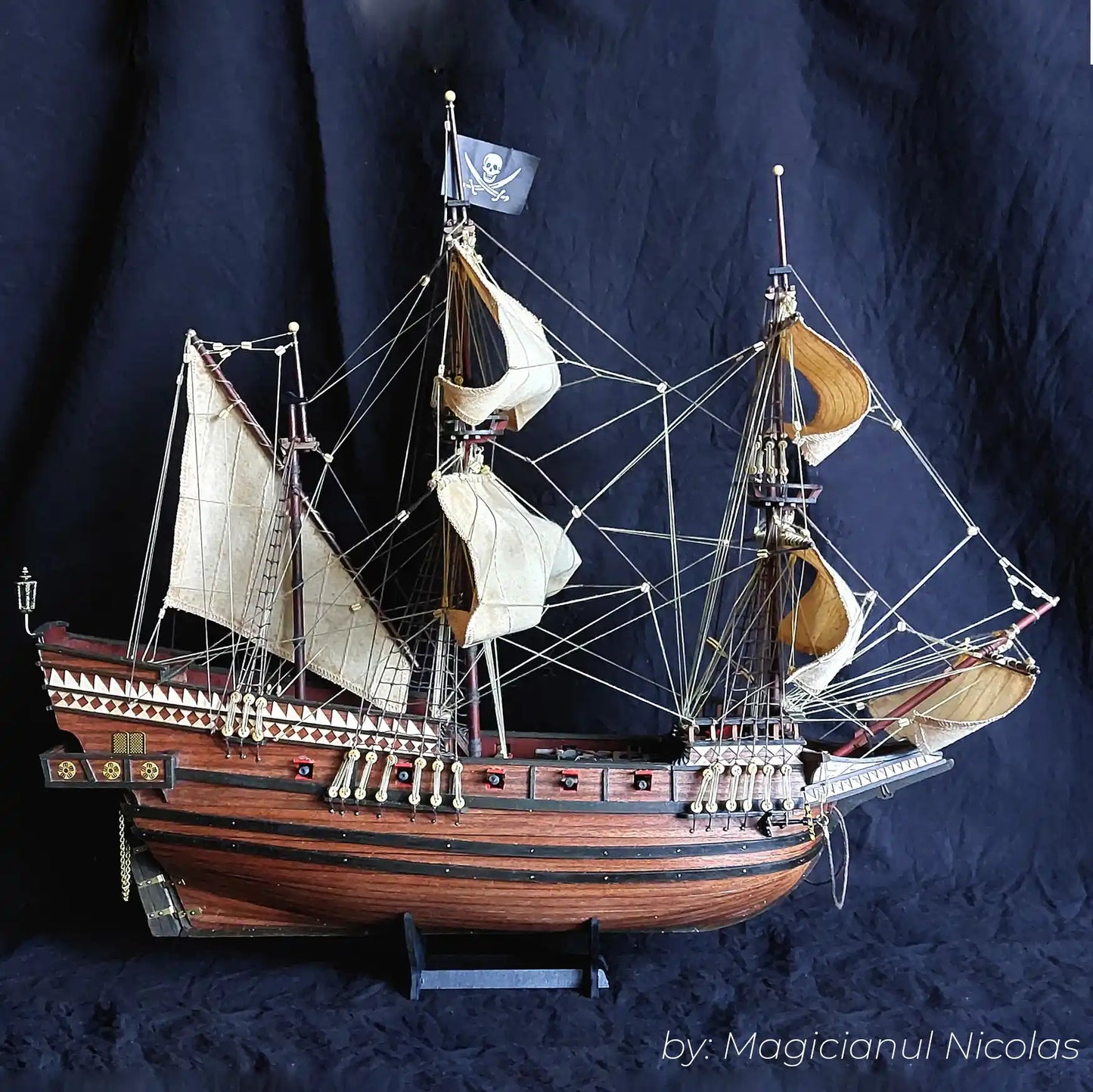 Occre Buccaneer Pirate Wooden Ship Model Kit, 1:100 Scale