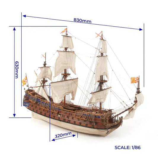 Occre San Felipe Wooden Ship Model Kit, 1:86 Scale (1716)