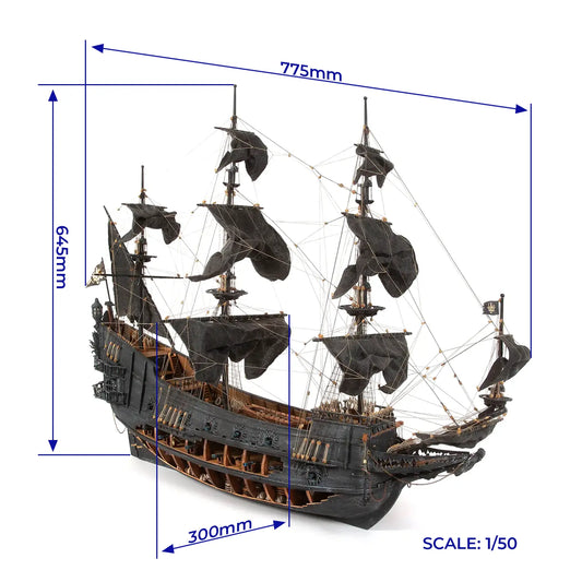 Occre The Flying Dutchman Wooden Ship Model Kit, 1:50 Scale