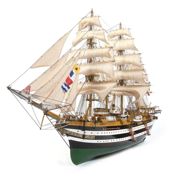 Occre Amerigo Vespucci Wooden Ship Model Kit with Sails, 1:100 Scale (1931)