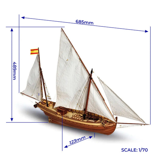 Occre San Juan Wooden Ship Model Kit, 1:70 Scale