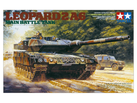 Tamiya Leopard 2 A6 Main Battle Tank Plastic Model Kit, 1:35 Scale