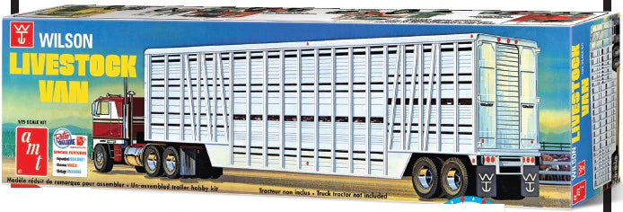 AMT Wilson Livestock Van Model Kit, 1:25 Scale