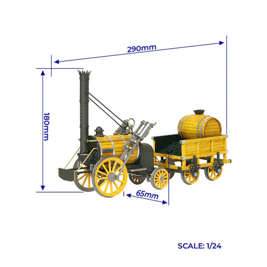 Occre Rocket Locomotive Wooden Model Kit 1:24 Scale