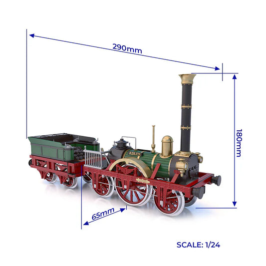 Occre Adler Locomotive Wooden Model Kit 1:24 Scale G-45
