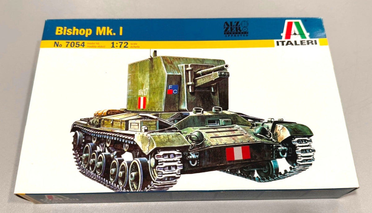Italeri Bishop Mk. I British Self-Propelled Artillery 1:72 Scale Model Kit 7054