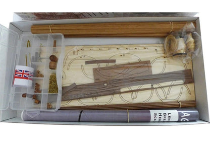 Disar Model HMS Agamemnon Launch Wooden Ship Kit 1:30 Scale