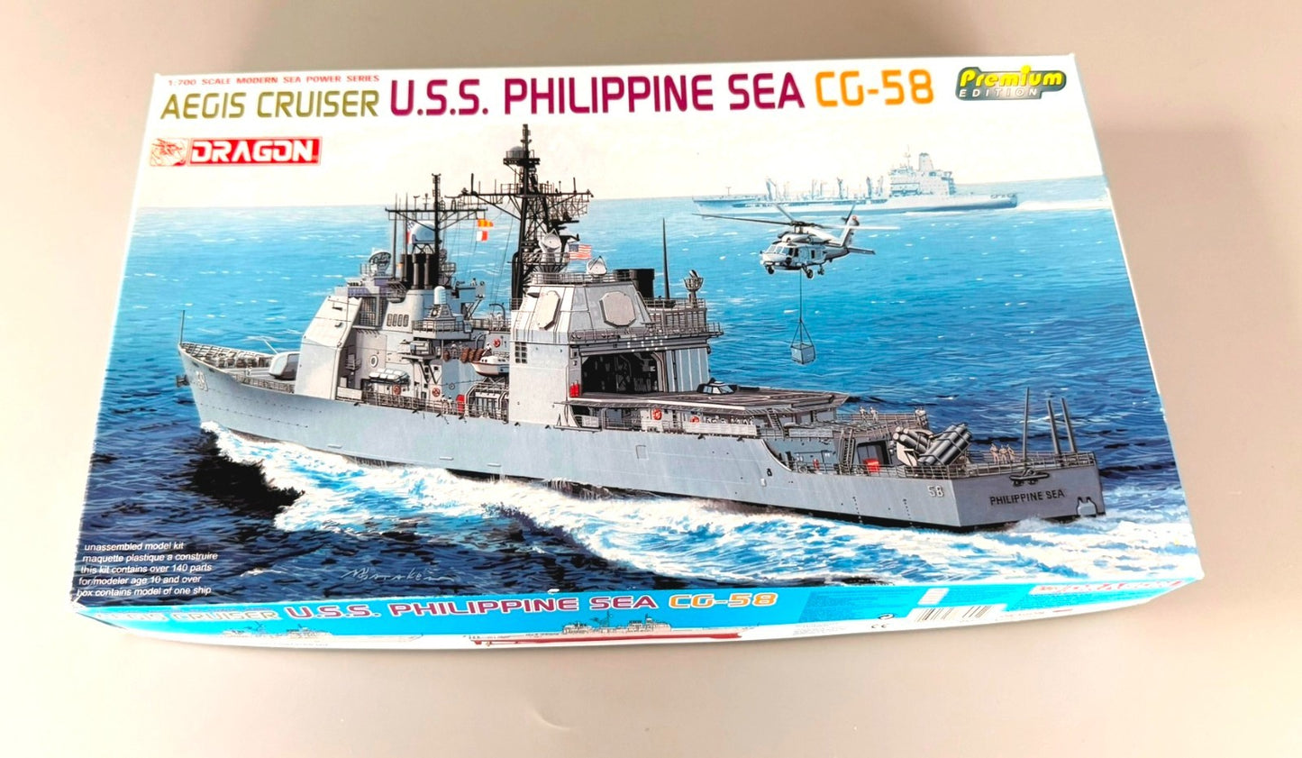 Dragon 7045 USS Philippine Sea CG-58 Aegis Cruiser 1/700 Premium Model Kit