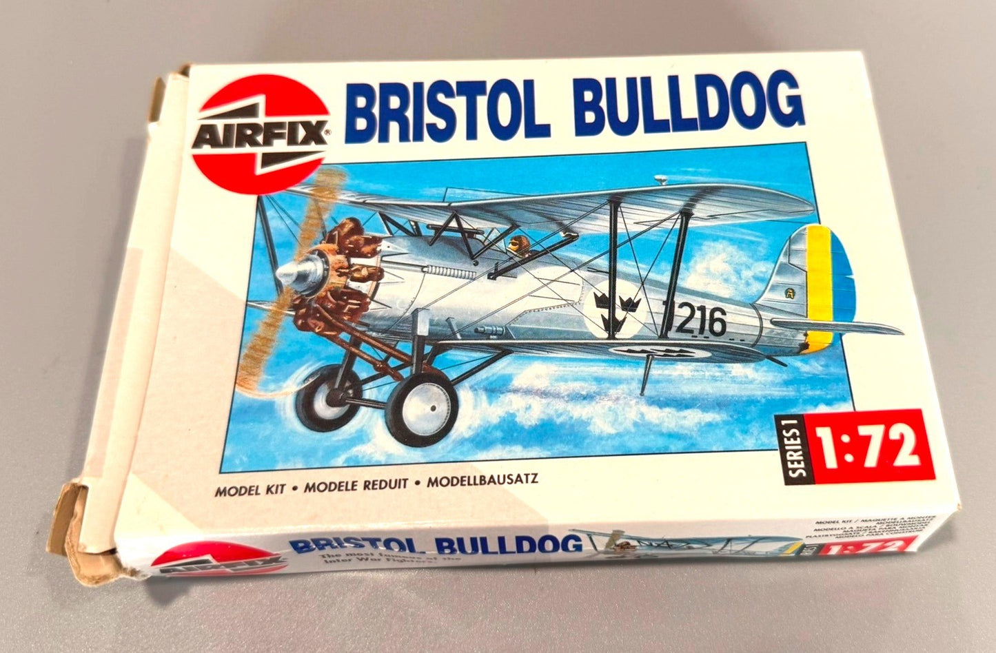AIRFIX. BRISTOL BULLDOG. 1/72 SCALE. MODEL KIT. SERIES 1. 01083.