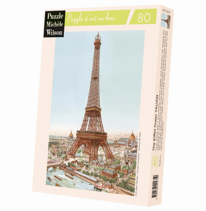 Puzzle Michele Wilson The Eiffel Tower by Louis Tauzin 80 Pieces Wooden Puzzle - A1011-80