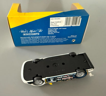 Paul's Model Art Minichamps Opel Calibra V6 "Bye Bye" K. Rosberg 1:43 Diecast
