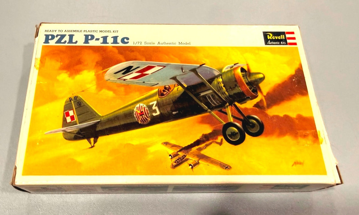 Revell PZL P.11C Polish Fighter Plane – 1/72 Scale Plastic Model Kit – H-647