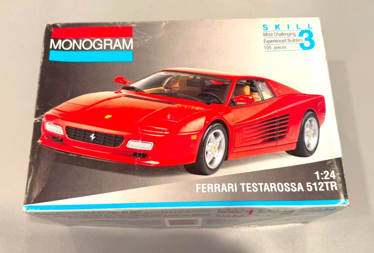 Monogram Ferrari Testarossa 512TR 1:24 Model Kit #2435