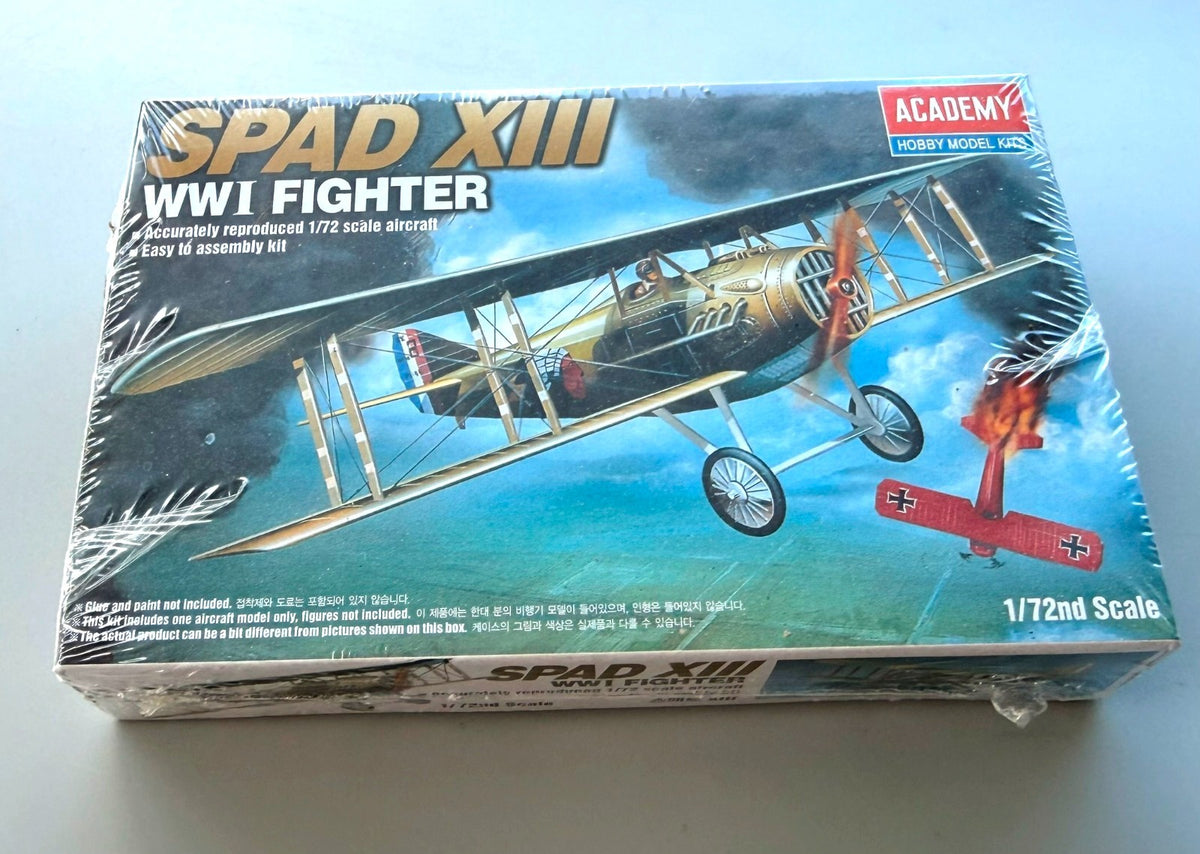 Academy SPAD XIII WWI Fighter 1/72 Scale Model Kit No 12446 Factory Sealed