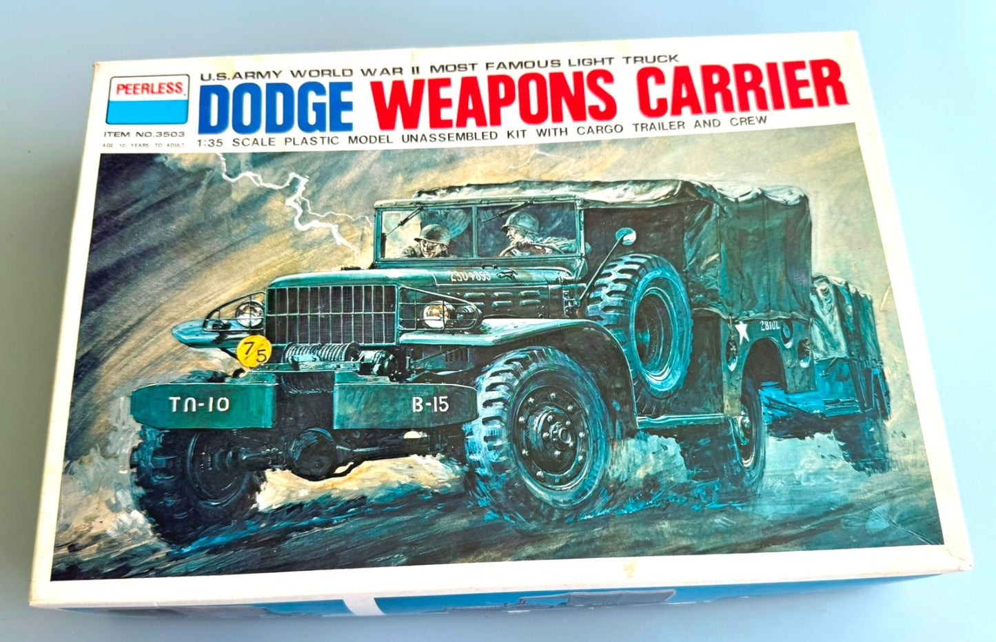 PEERLESS. 3503. DODGE WC-51/52 WEAPONS CARRIER WITH CARGO TRAILER AND CREW. 1/35