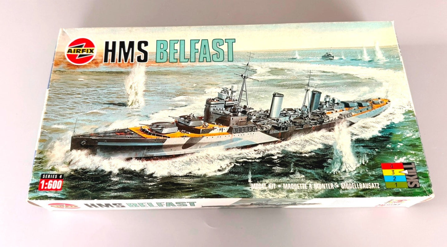 Airfix 04212 HMS Belfast British Light Cruiser 1/600 scale Ship Model Kit