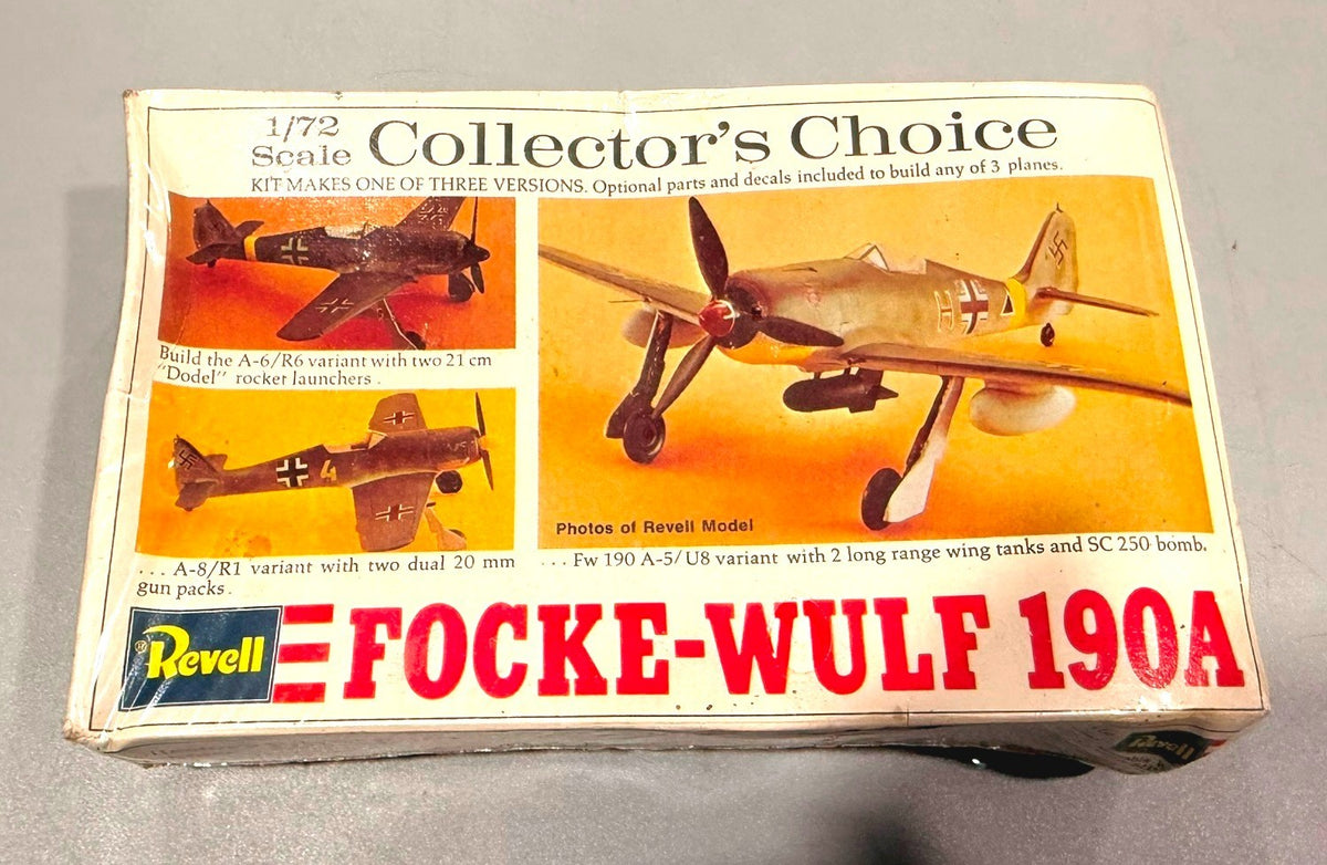 Revell Focke-Wulf Fw 190A 1/72 Scale Collector’s Choice Plastic Model Kit H-62
