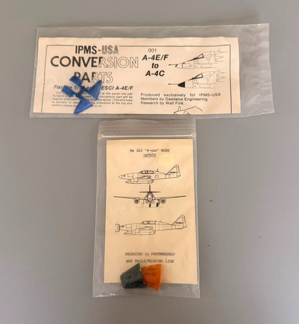 IPMS-USA A-4E/F to A-4C Conversion Parts Set with Me 262 Nose Update