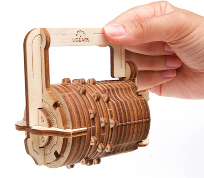 UGears Combination Lock Wooden 3D Puzzle, Model 70020