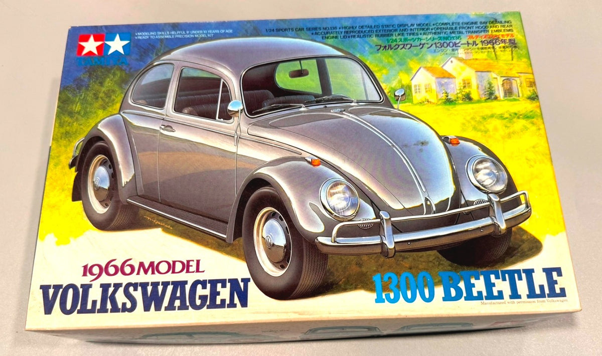 Tamiya 24136 Volkswagen 1300 Beetle 1966 Model 1/24 Scale Model Kit