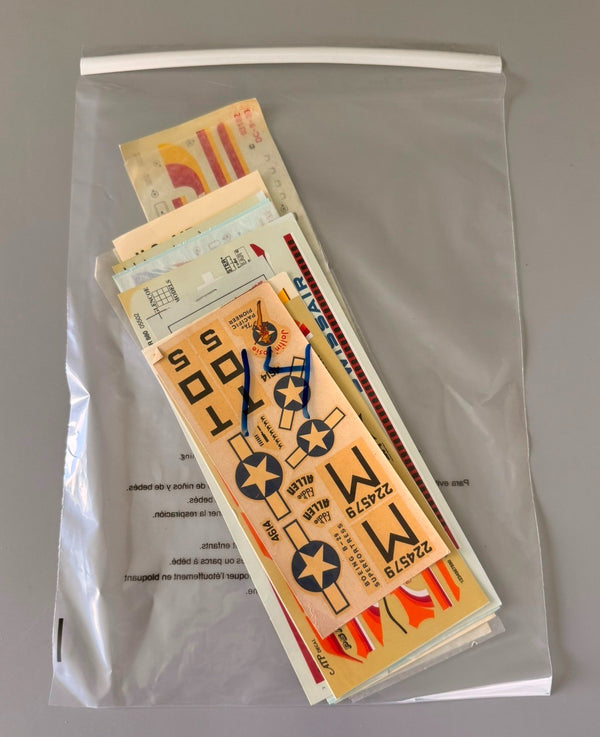 Vintage Plastic Model Kit Decal Sheets Lot of 10 Assorted. #14
