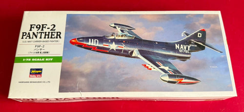 HASEGAWA. F9F-2 PANTHER. 1/72 SCALE. No. 00242.