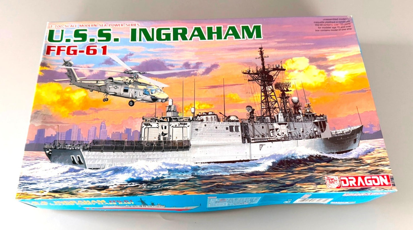 Dragon USS Ingraham FFG-61 1/700 Scale Modern sea power series Model Kit 7068