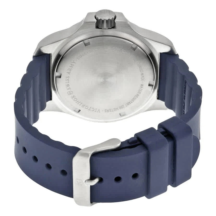 Victorinox Swiss Army INOX Blue Dial Blue Rubber Men's Watch 241688.1