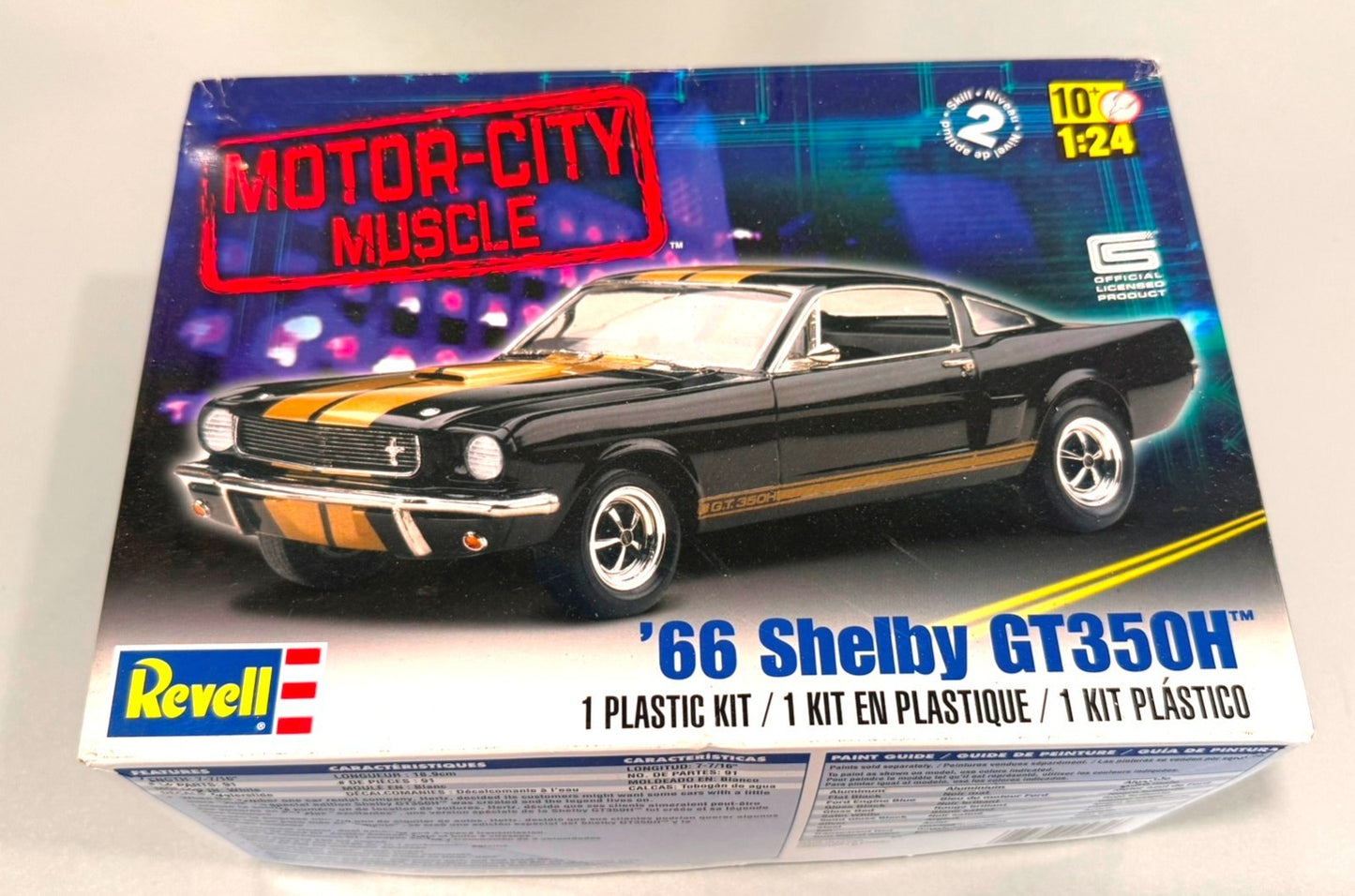 REVELL. 1966 SHELBY GT350H. 1/24. MODEL KIT. SKILL LEVEL 2. KIT #2482.