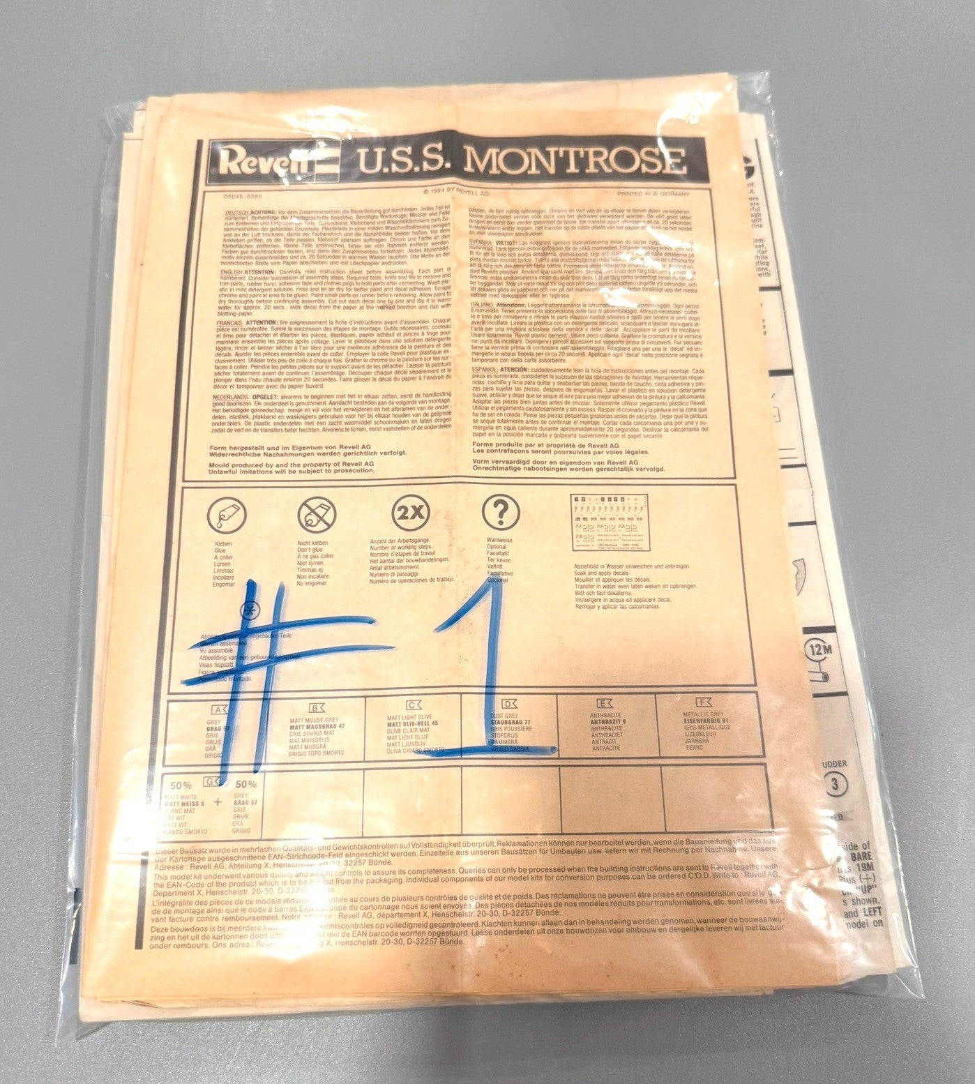 Vintage Plastic Model Kit Instructions Lot of 10 Assorted Original Sheets. #1