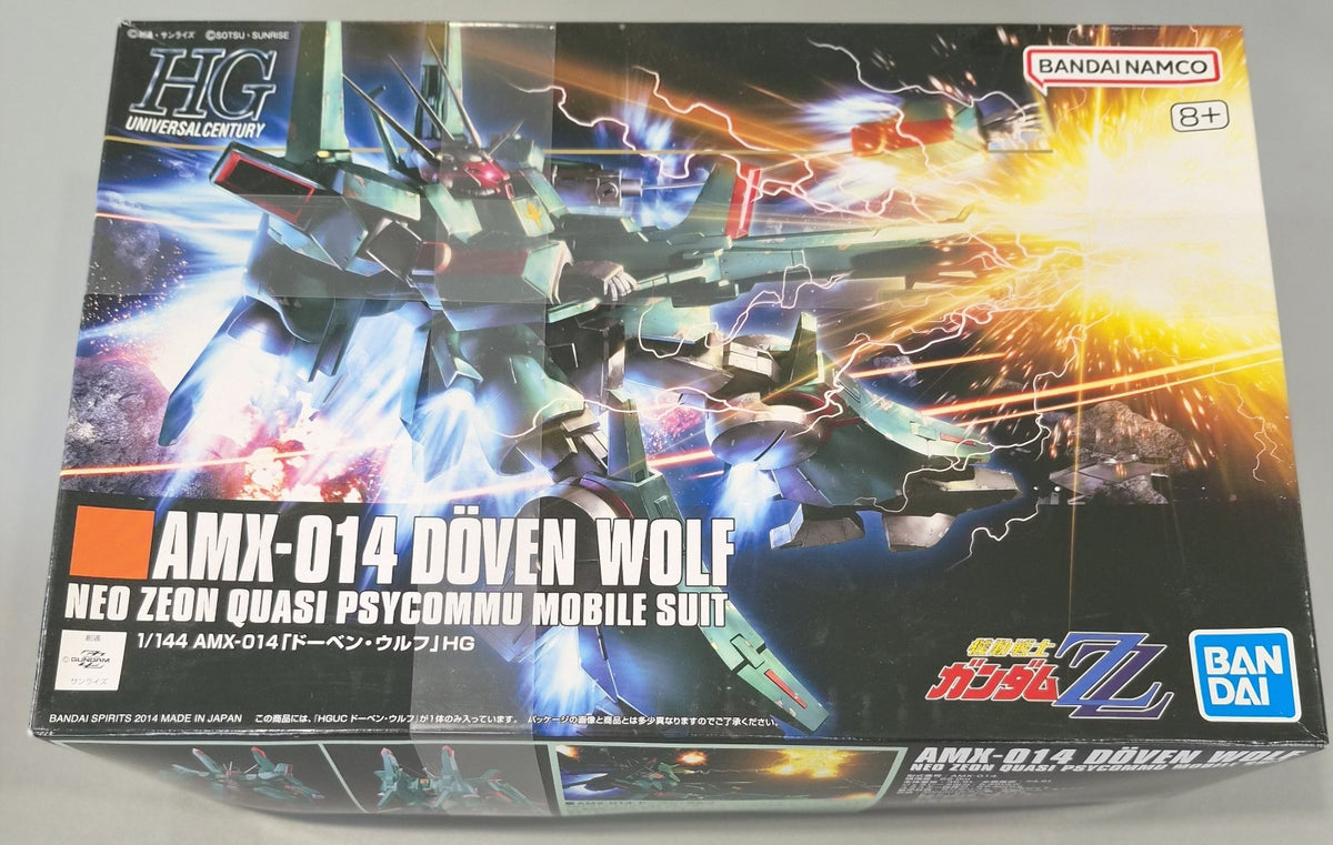 Bandai 2215530 HGUC 173 AMX-014 Doven Wolf Gundam ZZ 1:144 Scale Model Kit