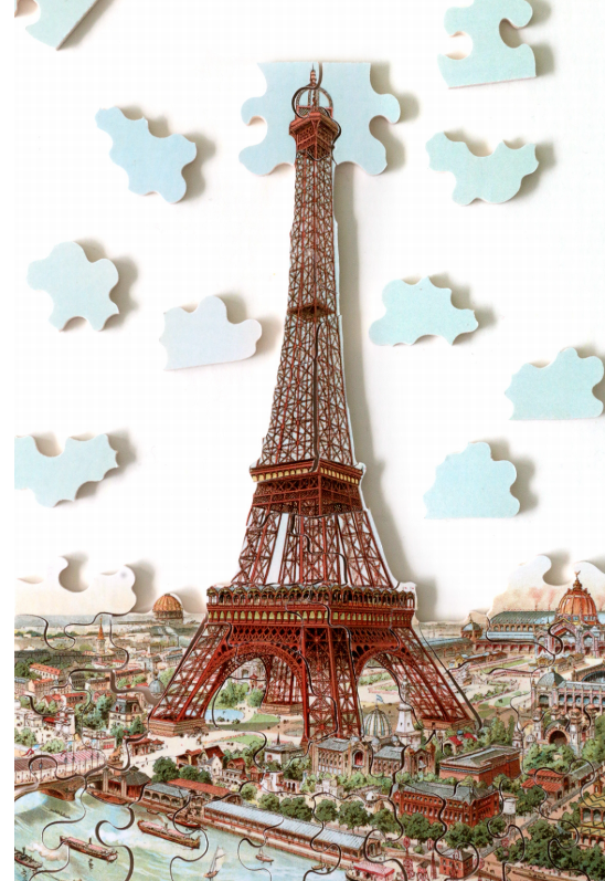 Puzzle Michele Wilson The Eiffel Tower by Louis Tauzin 80 Pieces Wooden Puzzle - A1011-80