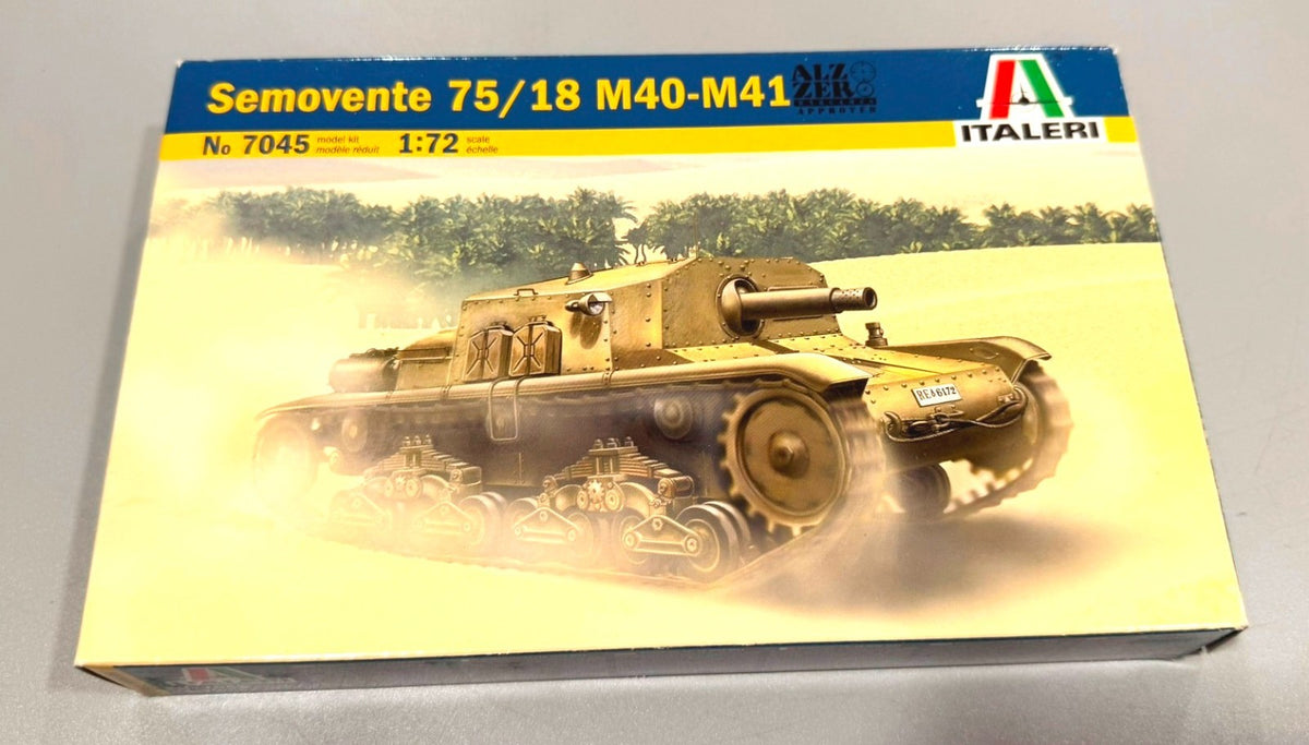 Italeri Semovente 75/18 M40-M41 Italian Self-Propelled Gun 1:72 Scale 7045