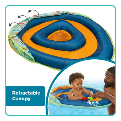 Swim School Grow-with-Me Baby Boat with Adjustable Seat Child's Pool Toy