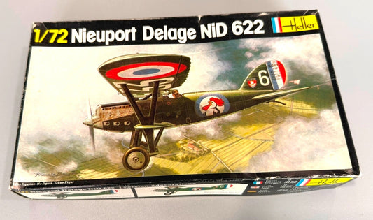 Heller Nieuport Delage NiD 622 1:72 Scale WWI Aircraft Model Kit 224