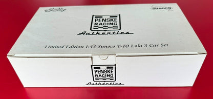 GMP. SUNOCO T-70 LOLA 3 CAR SET. #12401. 1/43 SCALE. LIMITED EDITION.