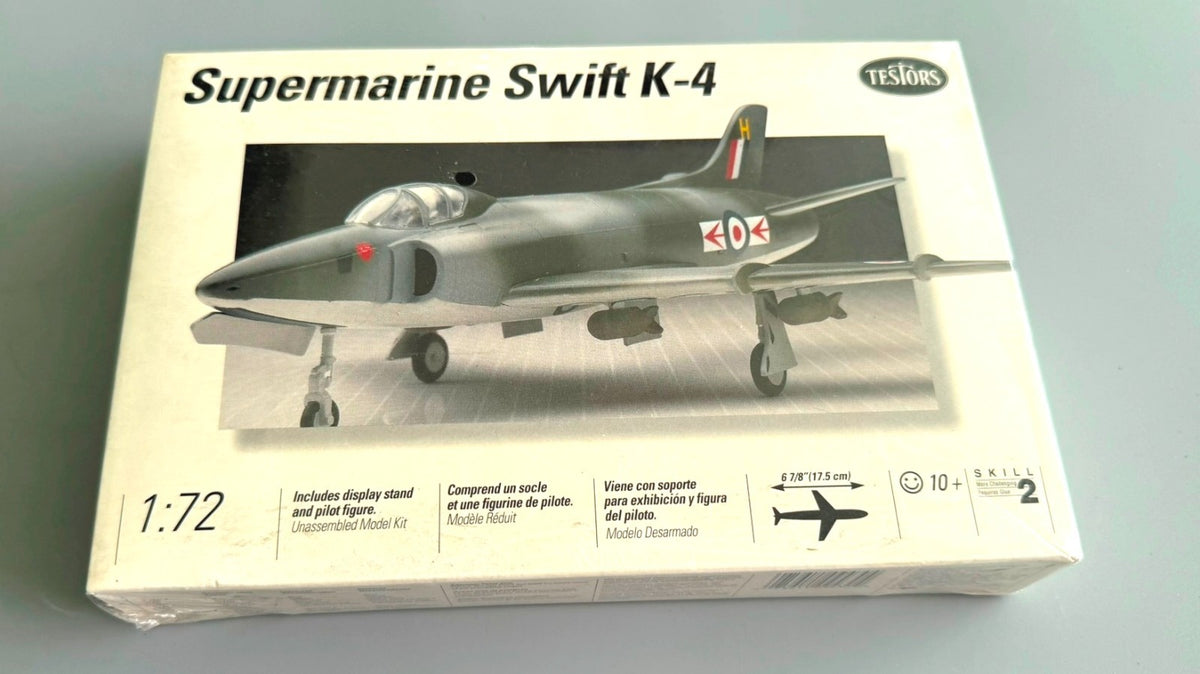 TESTORS 943 SUPERMARINE SWIFT K-4 1/72 AIRCRAFT MODEL KIT