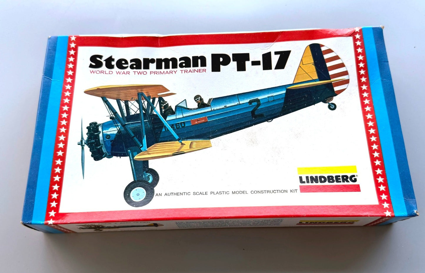 Lindberg Stearman PT-17 WWII Trainer Model Kit No. 2313 Vintage
