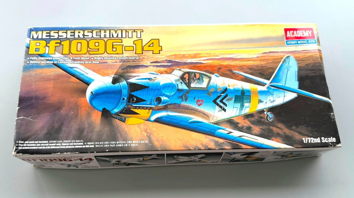 Academy Messerschmitt Bf109G-14 1/72 Scale Aircraft Plastic Model Kit 12454