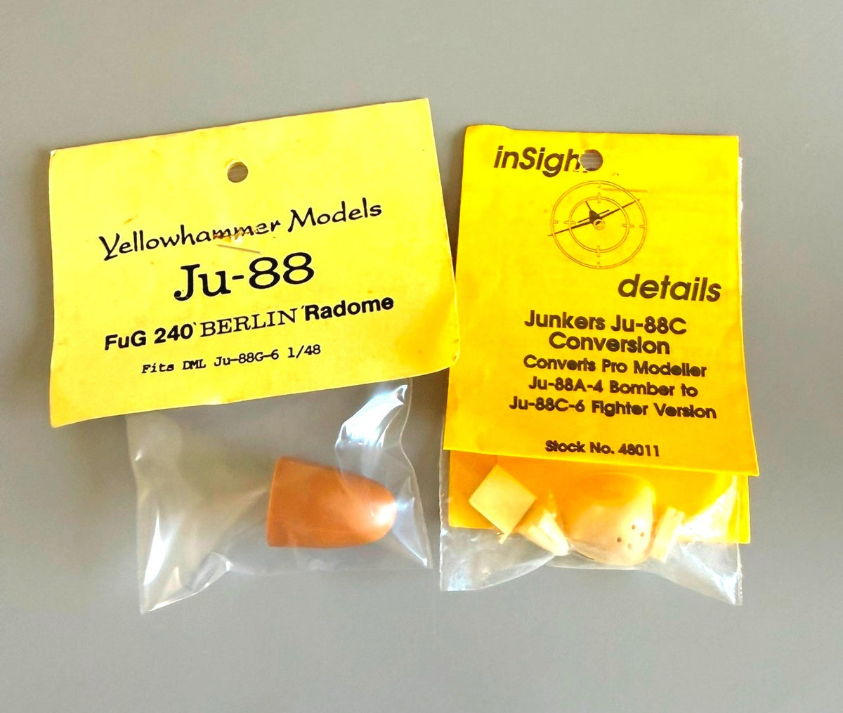 Yellowhammer Models Ju-88 FuG 240 Berlin Radome & InSight Ju-88C Conversion 1/48