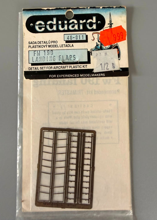Eduard 1/48 Fw 190 Landing Flaps Photo Etch Detail Set 48-011.