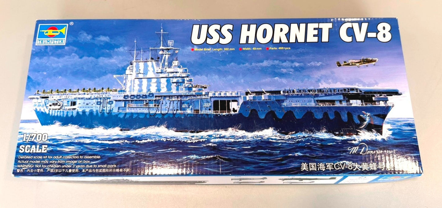 Trumpeter USS Hornet CV-8 1/700 Aircraft Carrier Plastic Model Kit 05727