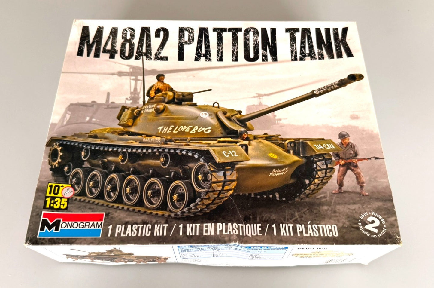 Monogram M48A2 Patton Tank 1:35 Scale Model Kit #85-7853 U.S. Army