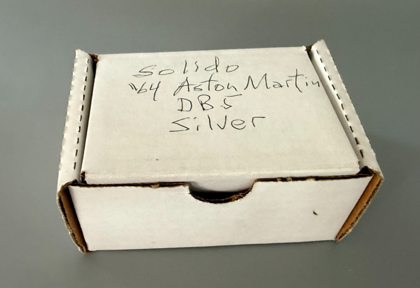 Solido Aston Martin DBS Silver Diecast Model Car 1:43 Scale Vintage