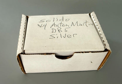 Solido Aston Martin DBS Silver Diecast Model Car 1:43 Scale Vintage