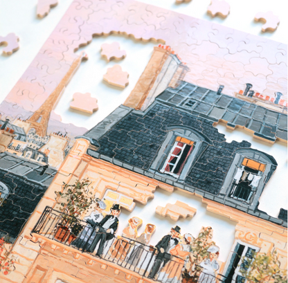 Puzzle Michele Wilson Chez Madame Fabienne Delacroix 350 Pieces Wooden Puzzle - A1107-350